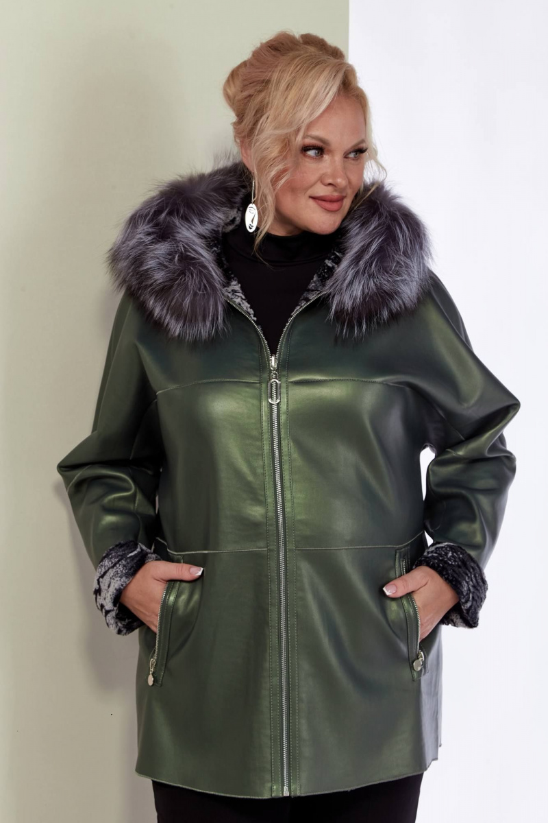 Шубы и дублёнки Shetti 2158 изумруд