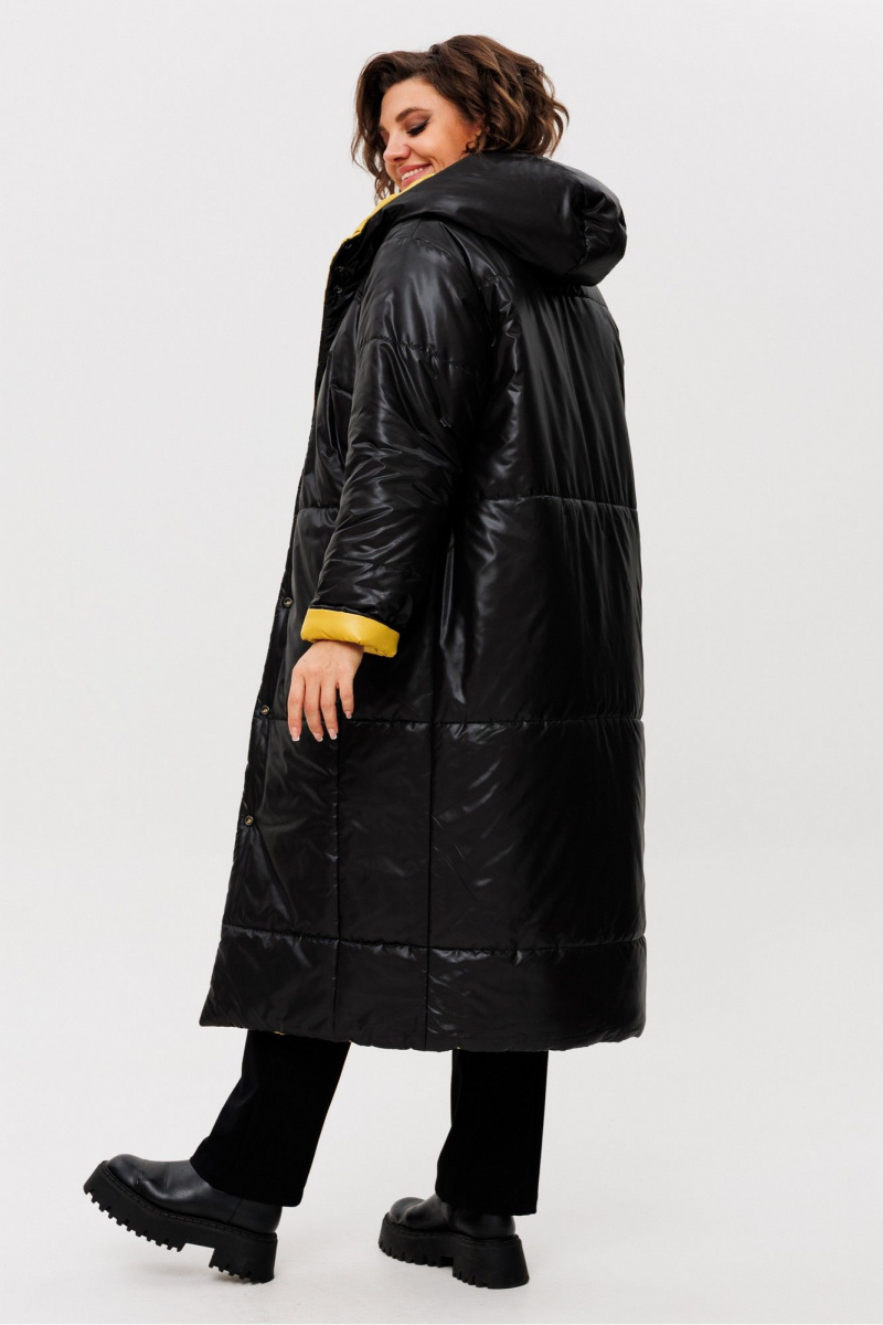 Женское пальто Rumoda 2236 желтый-черный