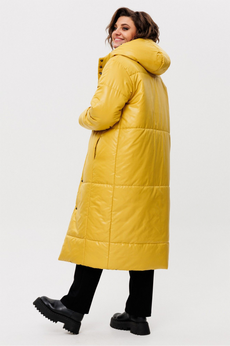 Женское пальто Rumoda 2236 желтый-черный