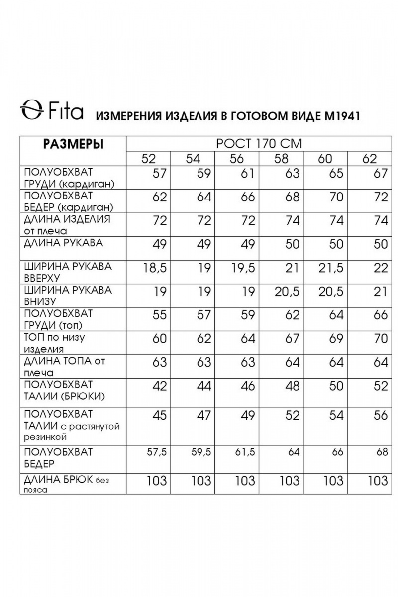 Брючный комплект Fita 1941 темно-синий