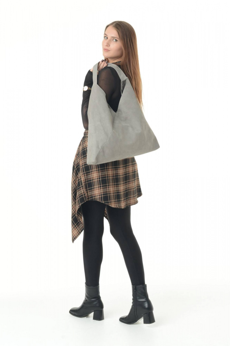 Женская сумка MT.Style BAG/\ grey-velour