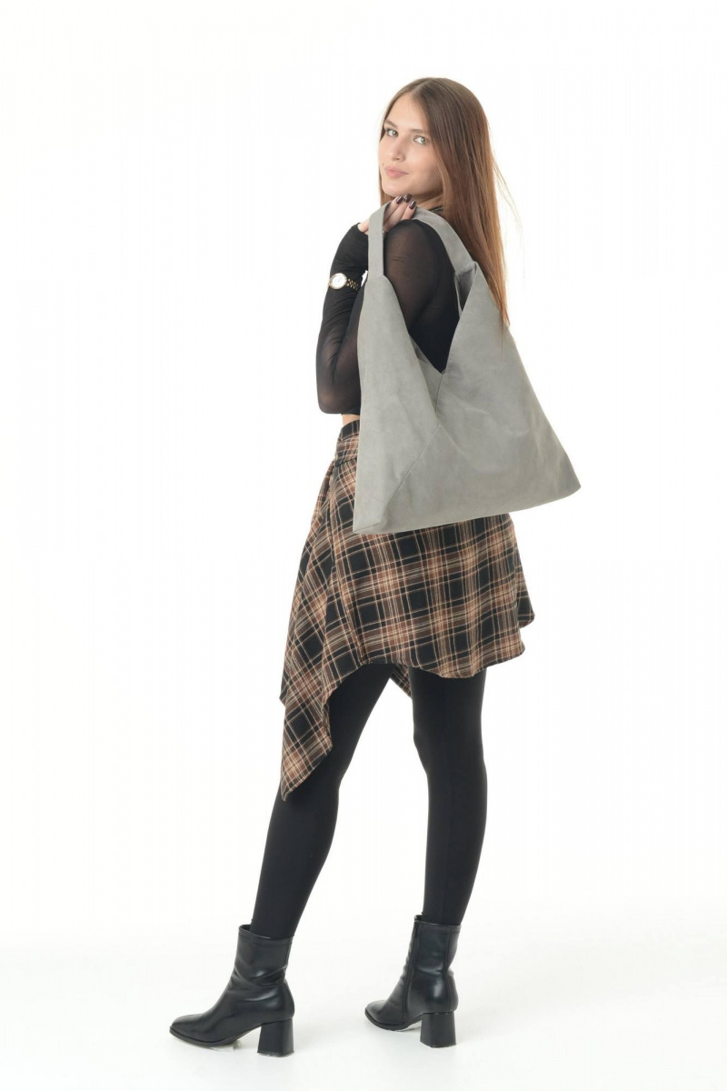Женская сумка MT.Style BAG/\ grey-velour