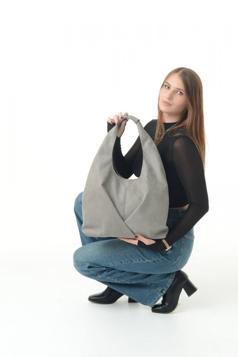 Женская сумка MT.Style Gabbi/\ grey-velour