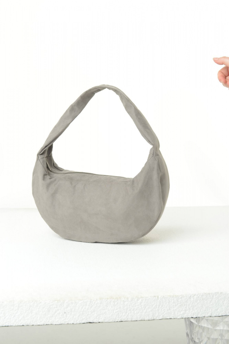Женская сумка MT.Style HOBO grey-velour