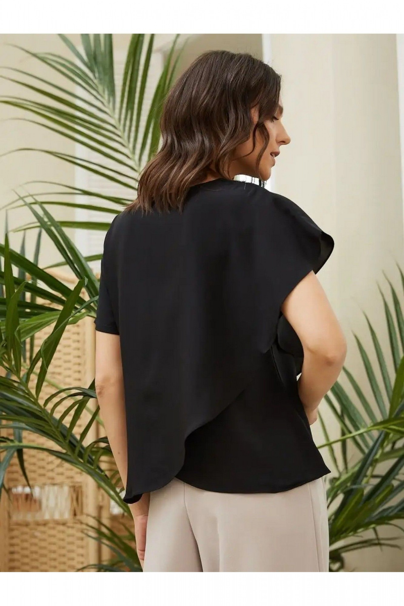 Блузы MIRSINA FASHION 1619 черный