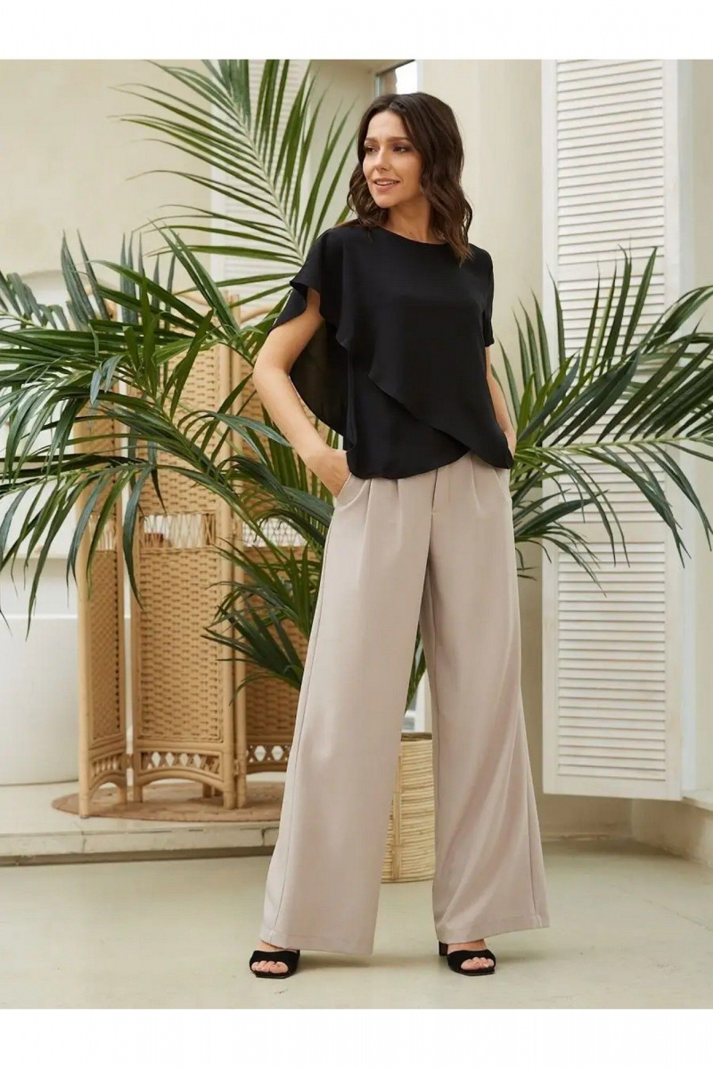 Блузы MIRSINA FASHION 1619 черный