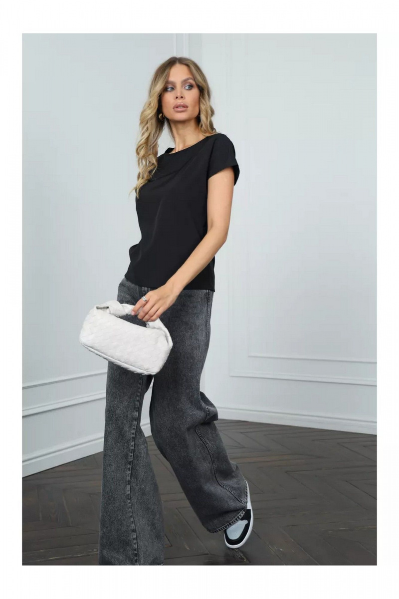 Блузы MIRSINA FASHION 1618 черный