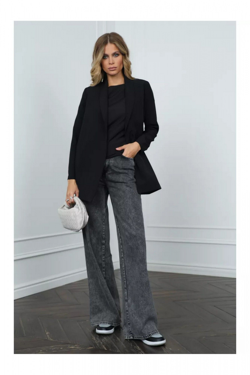 Блузы MIRSINA FASHION 1618 черный