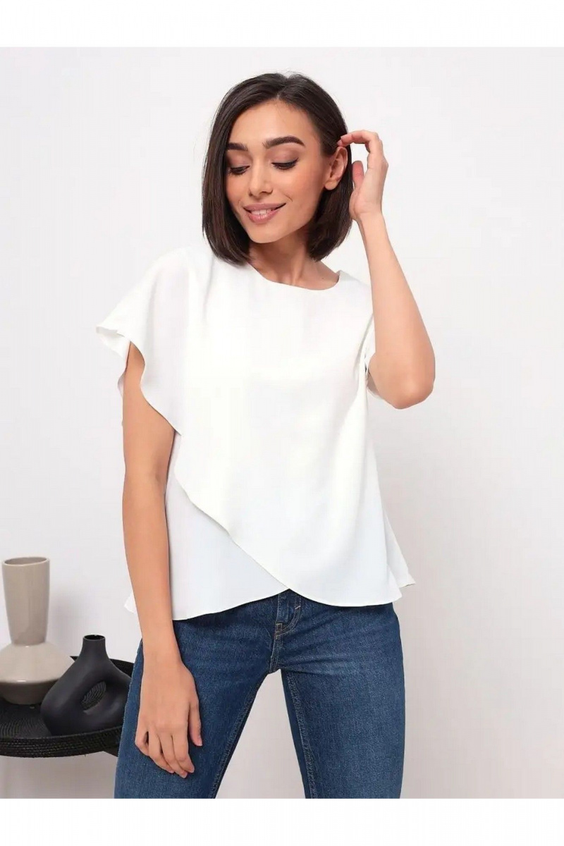 Блузы MIRSINA FASHION 1619 молочный