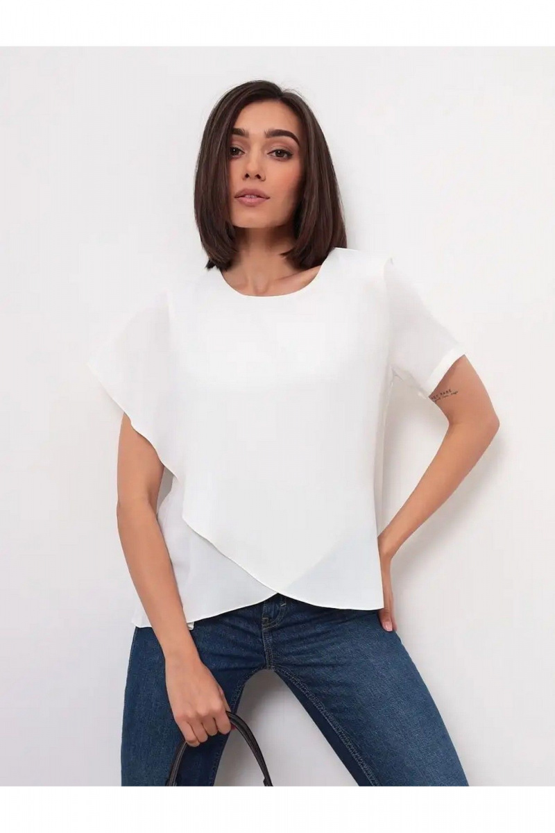 Блузы MIRSINA FASHION 1619 молочный
