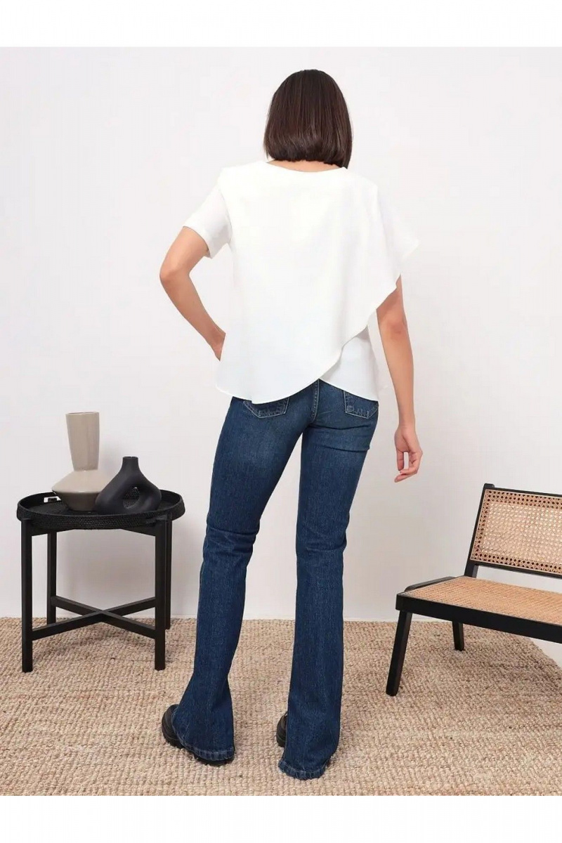 Блузы MIRSINA FASHION 1619 молочный