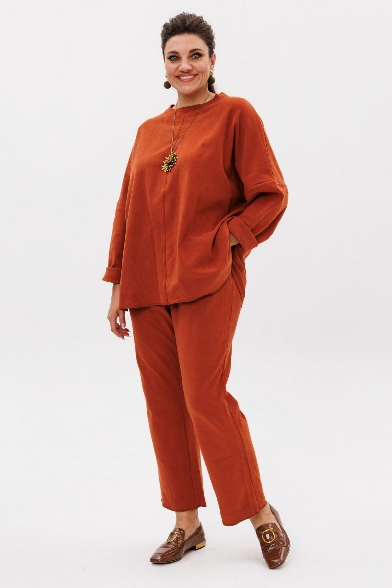 Брючный комплект Anelli 1365 пряная_тыква