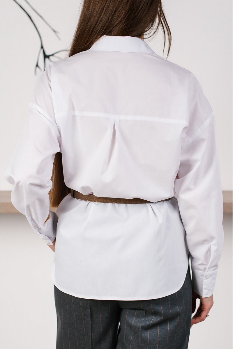 Рубашки MONA STYLE FASHION&DESIGN 24063 белый