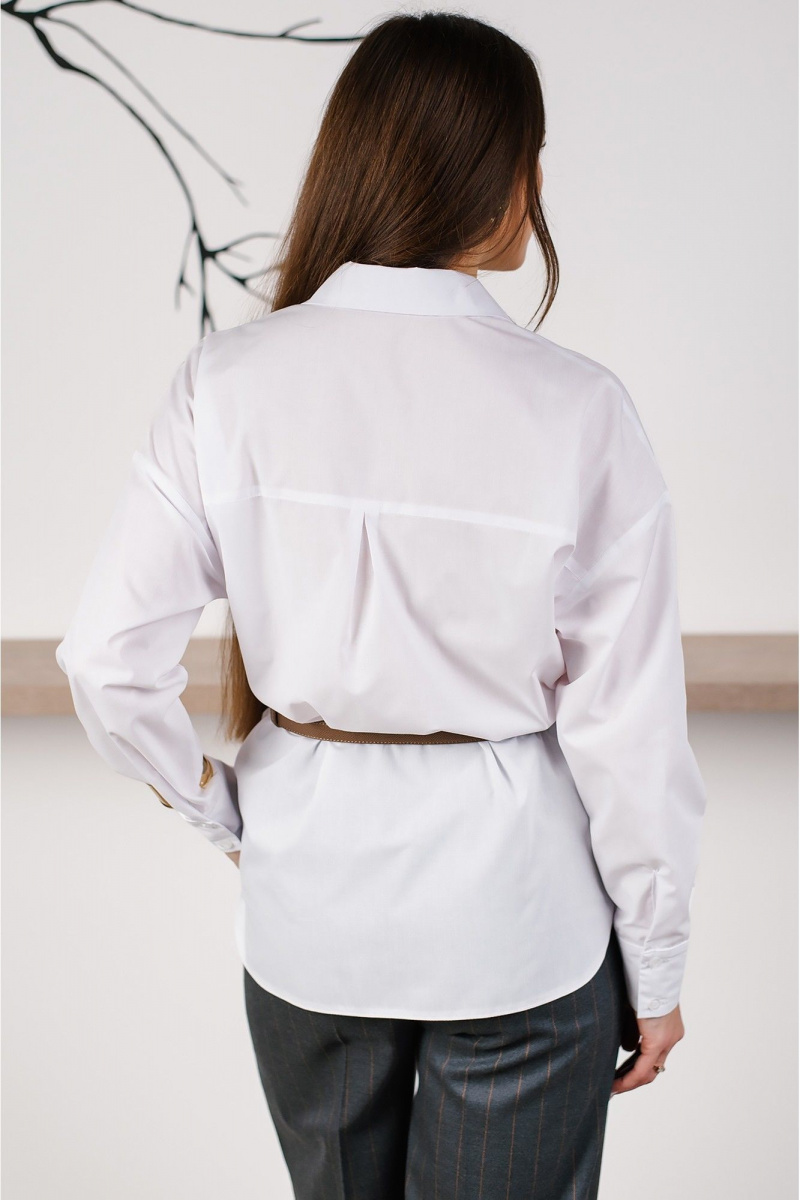 Рубашки MONA STYLE FASHION&DESIGN 24063 белый