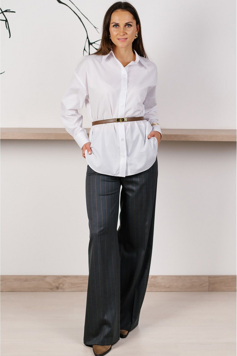 Рубашки MONA STYLE FASHION&DESIGN 24063 белый