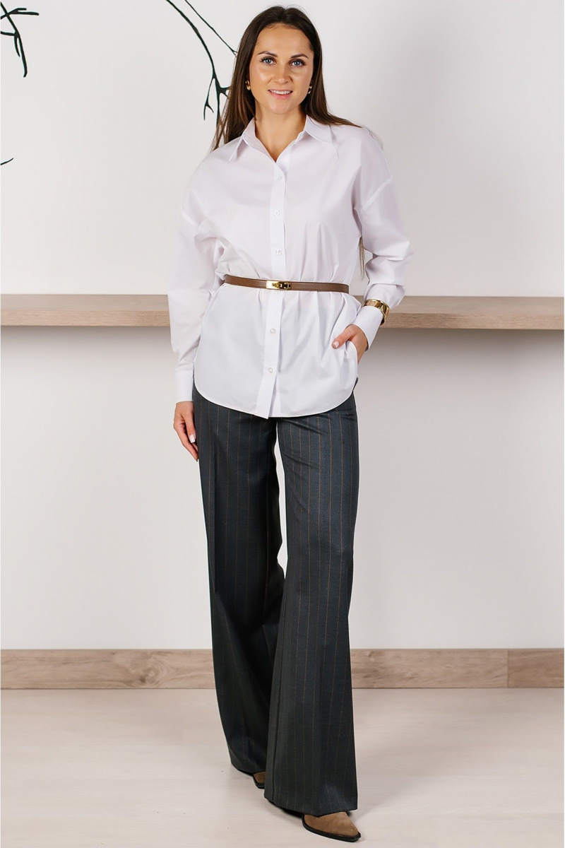Рубашки MONA STYLE FASHION&DESIGN 24063 белый