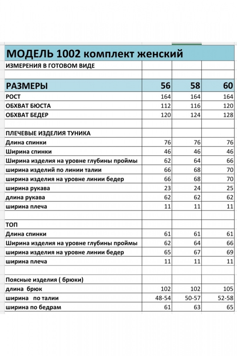 Брючный комплект БагираАнТа 1002