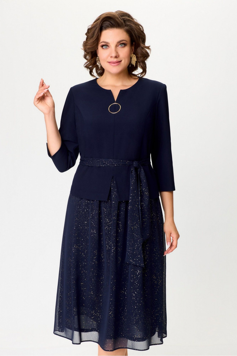 Платья БагираАнТа 1001 темно-синий