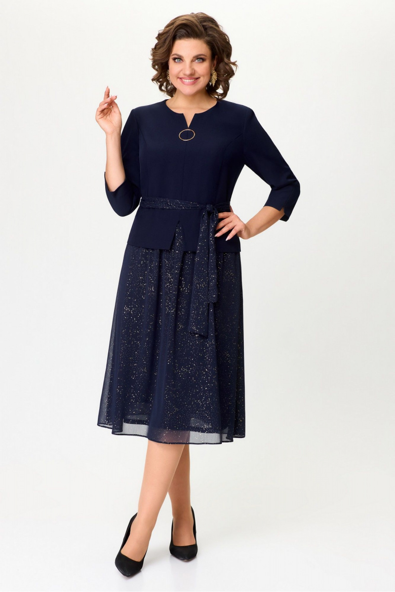 Платья БагираАнТа 1001 темно-синий