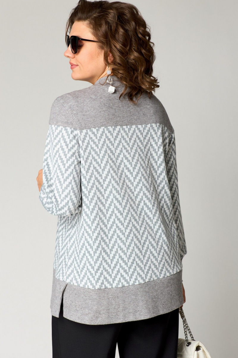 Джемперы EVA GRANT 7069А серый_принт