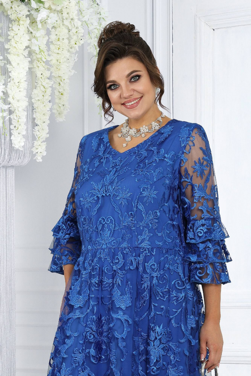 Платья Ninele 7436 васильковый