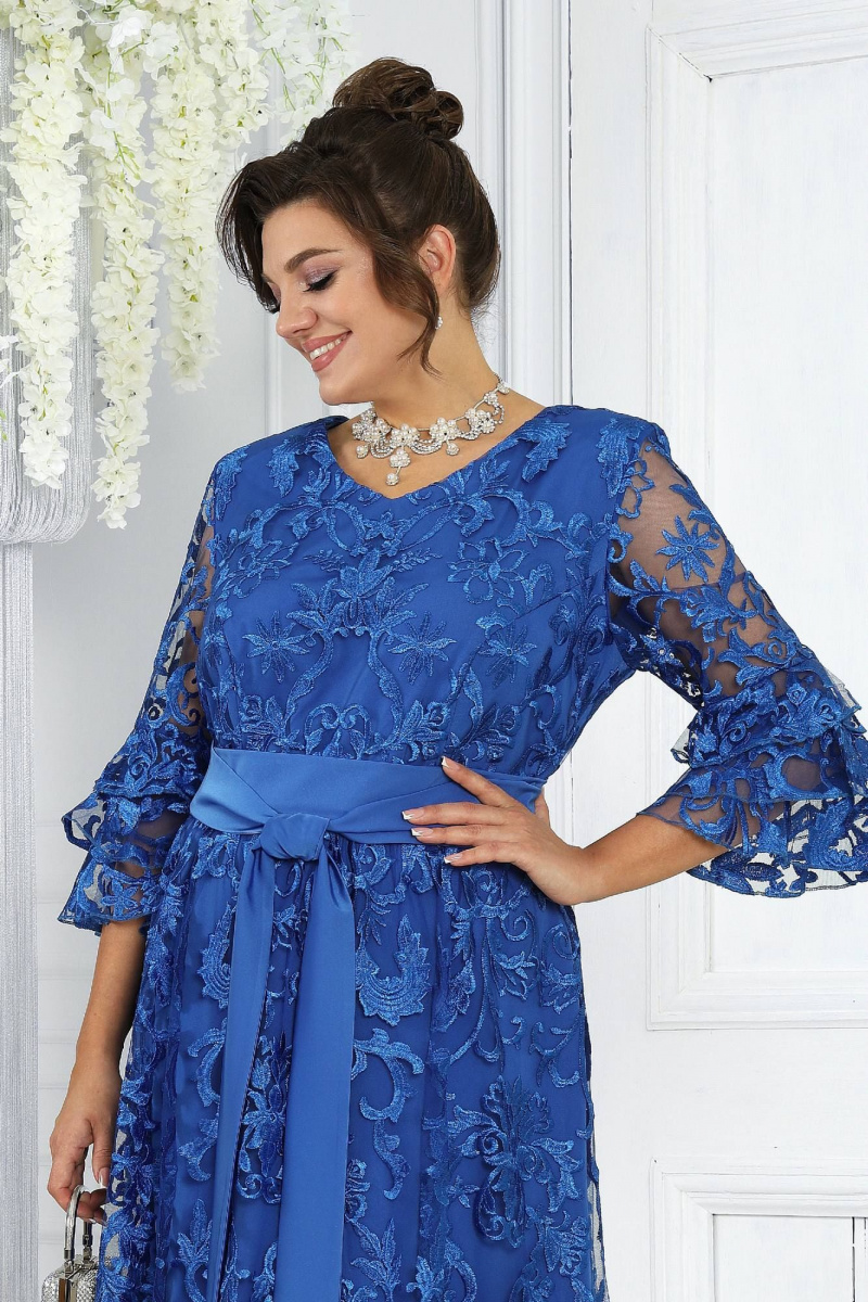 Платья Ninele 7436 васильковый