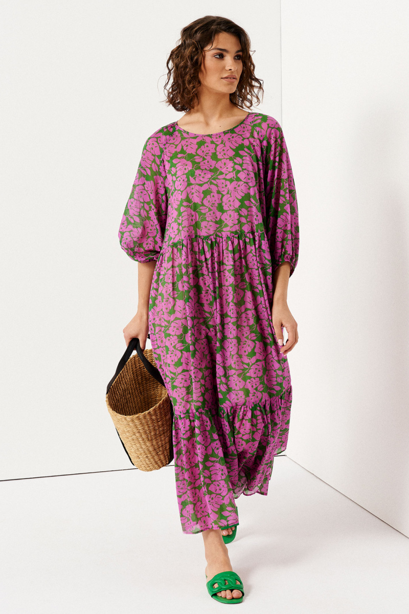 Платья Панда 133390 розово-зеленый