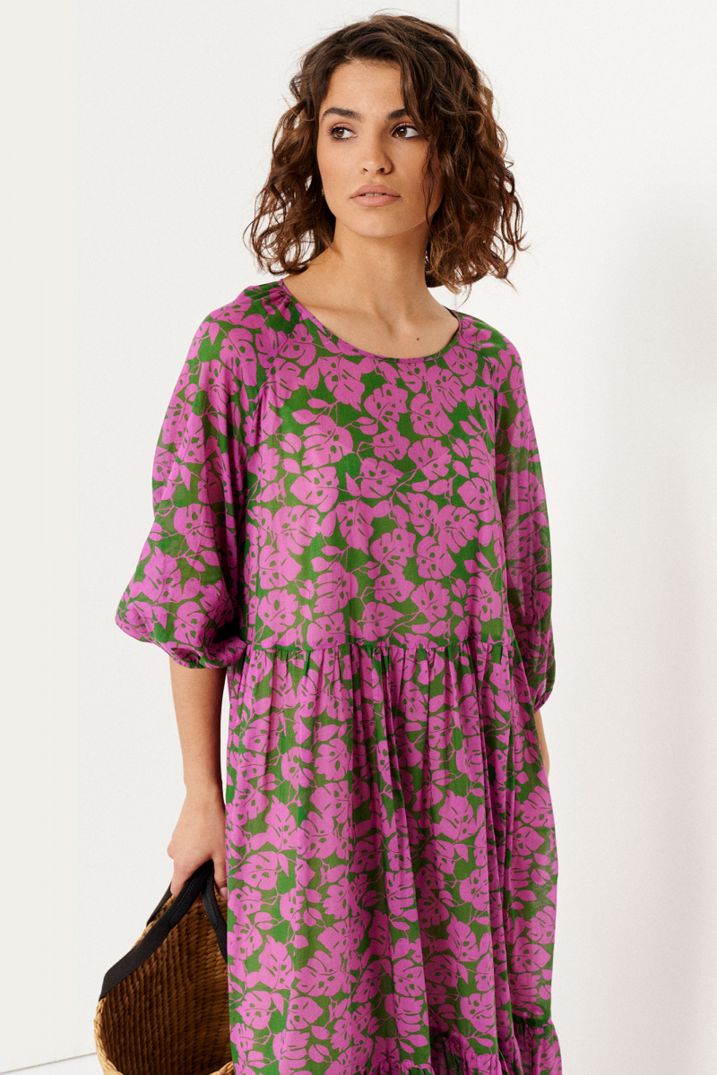 Платья Панда 133390 розово-зеленый