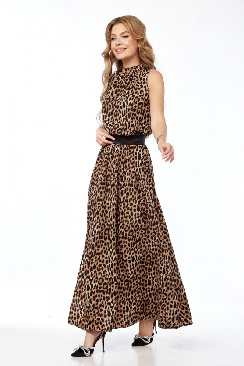 Платья Lady Line 1580 темный_леопард