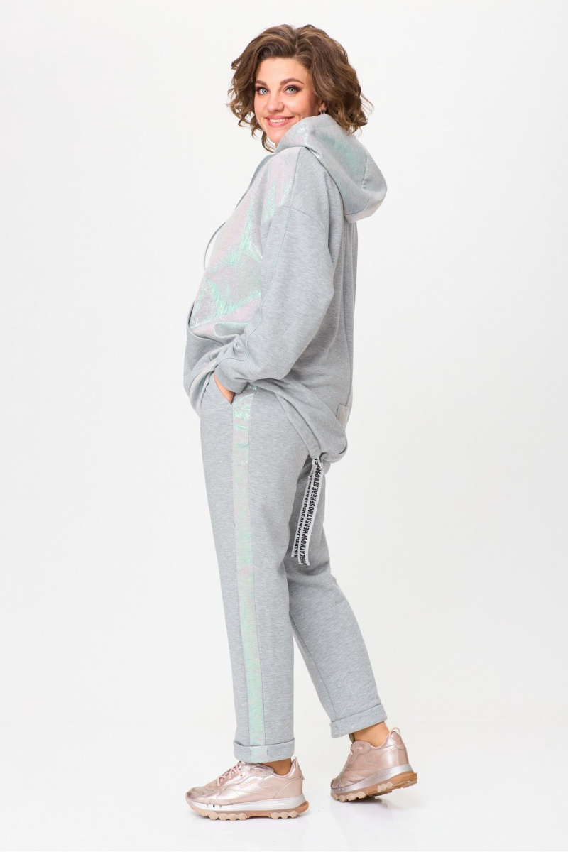 Костюмы Michel chic 1401 серый,перламутр