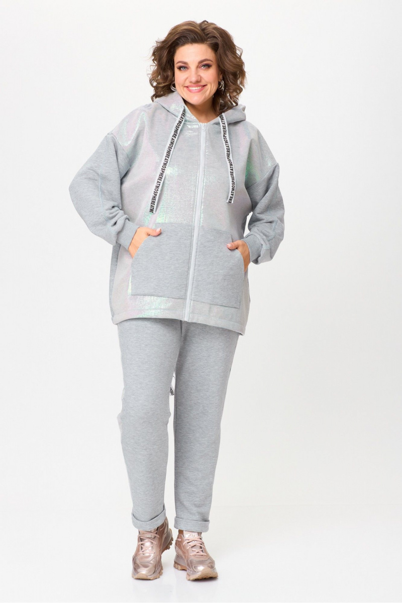 Костюмы Michel chic 1401 серый,перламутр