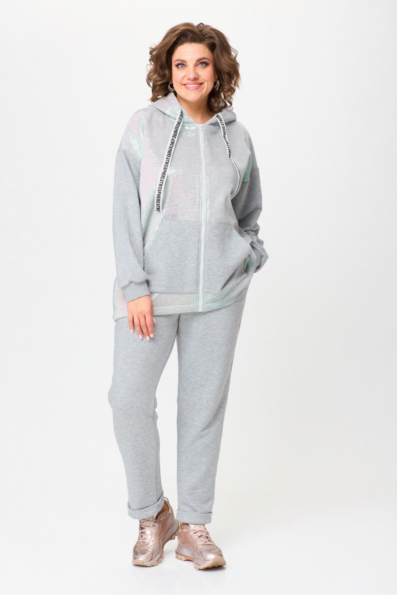 Костюмы Michel chic 1401 серый,перламутр