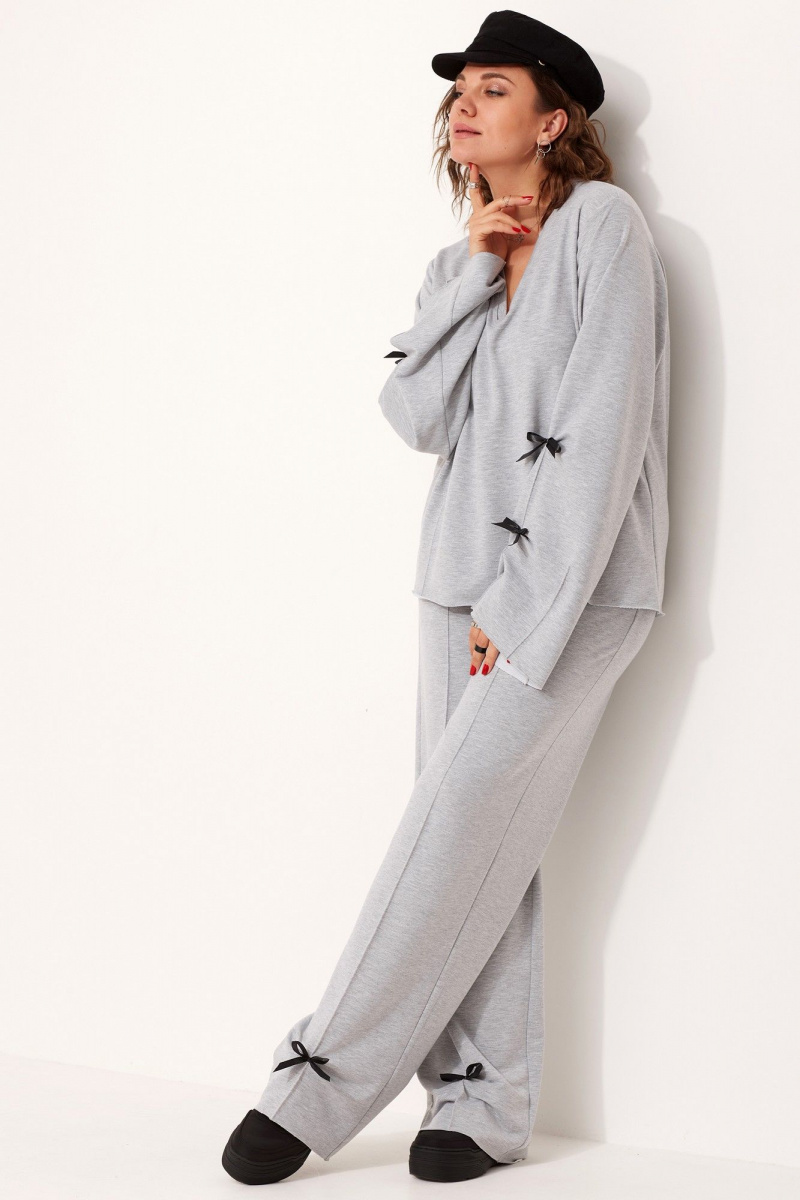 Брючный комплект BegiModa 3076 серый