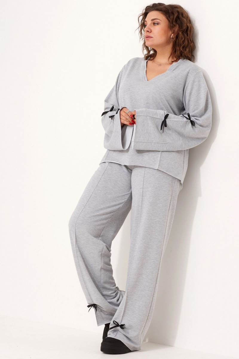 Брючный комплект BegiModa 3076 серый