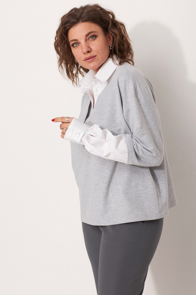 Блузы BegiModa 4112 серый