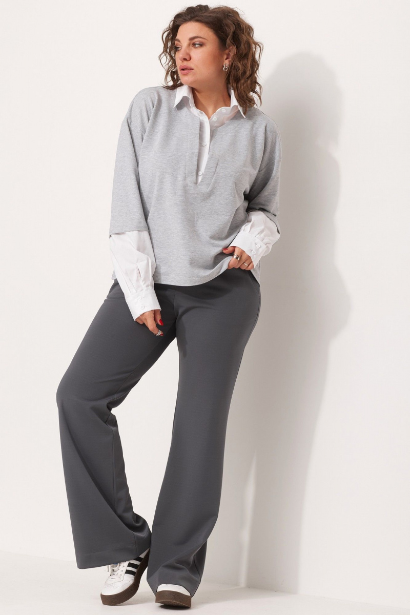 Блузы BegiModa 4112 серый