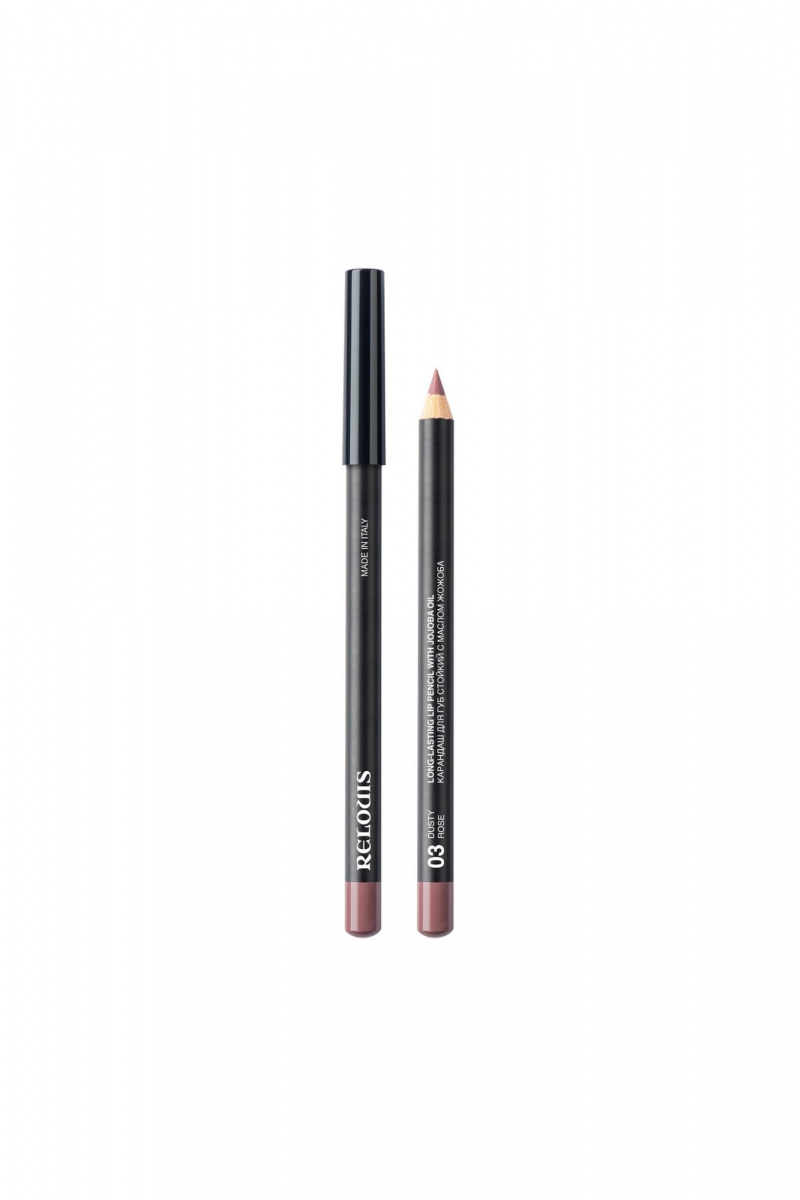 Карандаши для губ Relouis LONG-LASTING LIP PENCIL WITH JOJOBA OIL 03 DUSTY ROSE