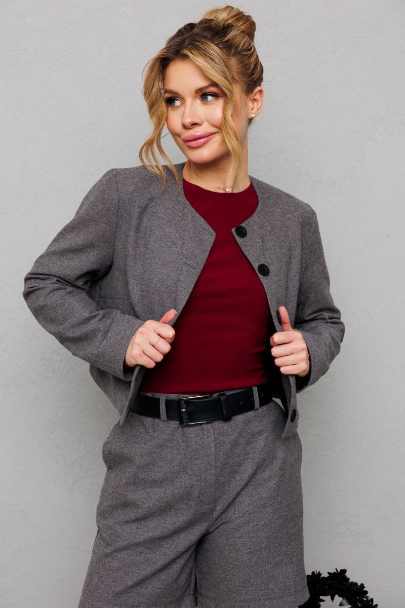 Женский комплект с шортами Marshop М169 серый