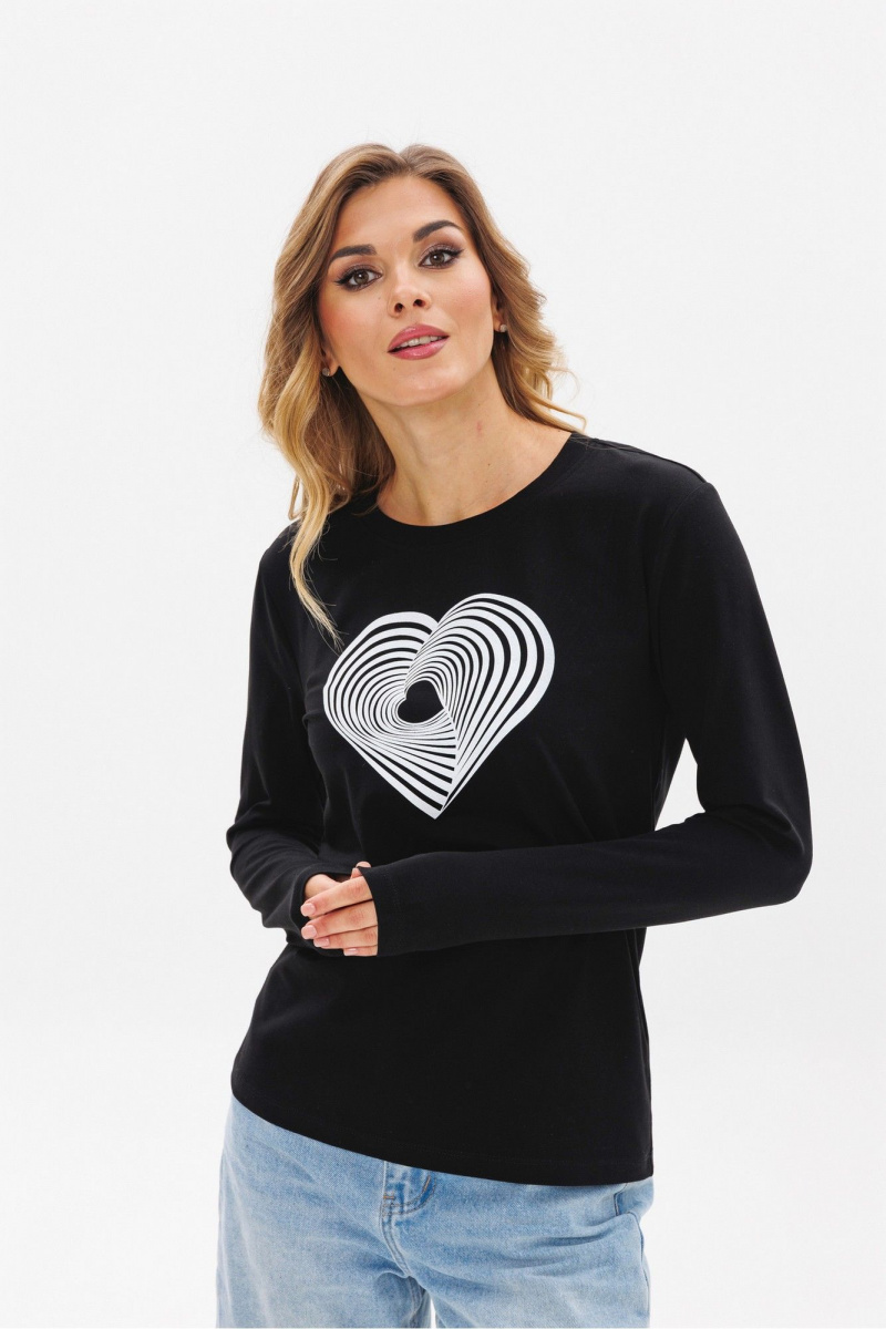 Джемперы PRATA wear S026 черный