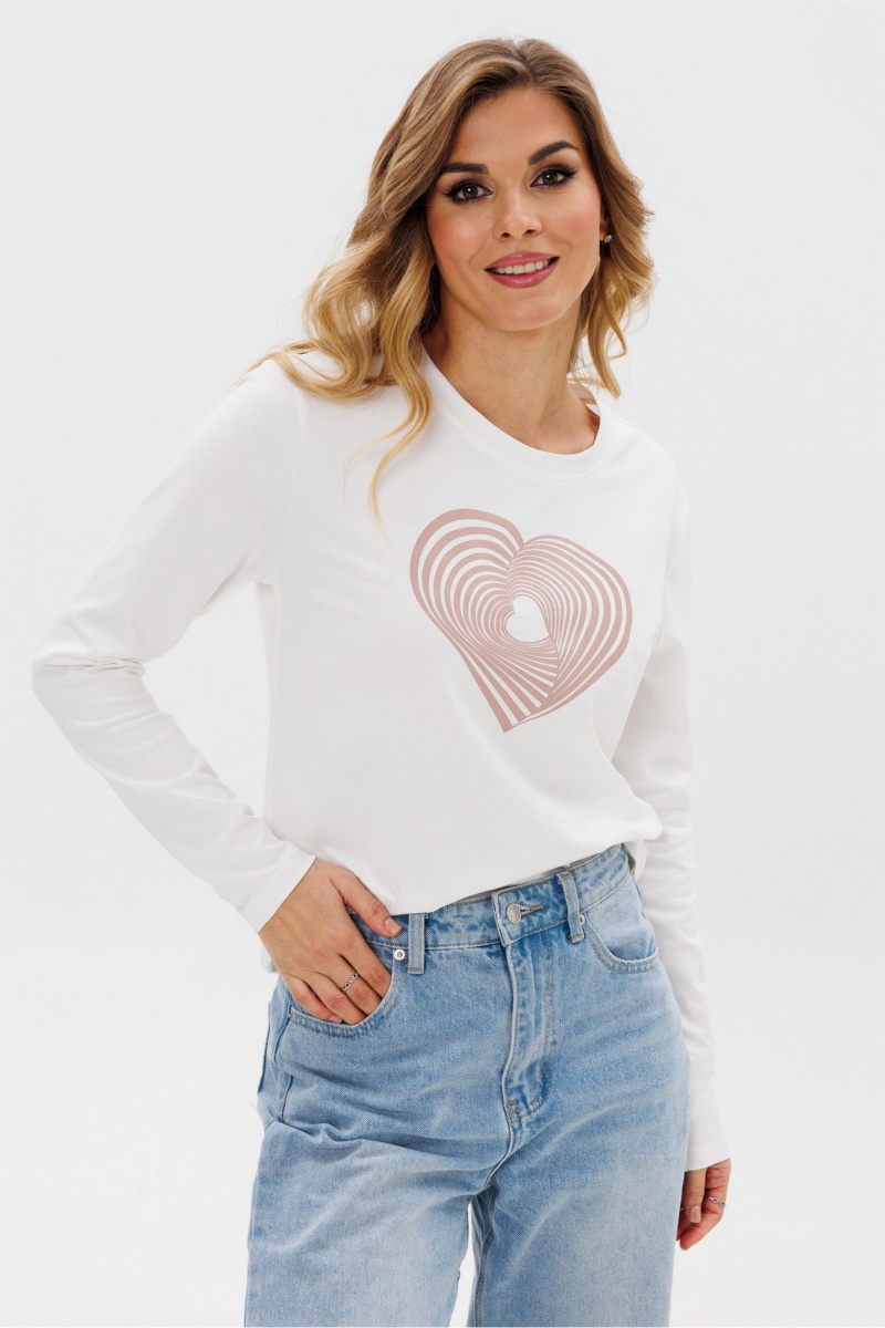 Джемперы PRATA wear S026 розовый