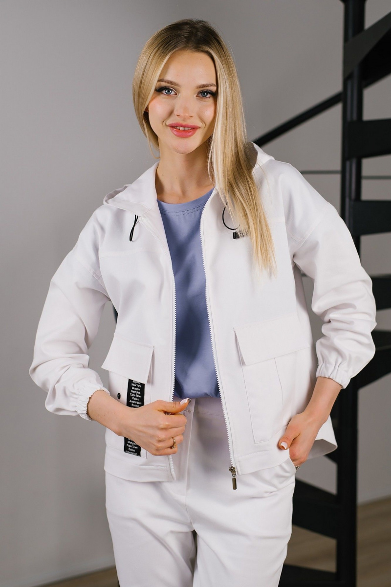 Женский комплект с верхней одеждой MONA STYLE FASHION&DESIGN 24073/1 белый