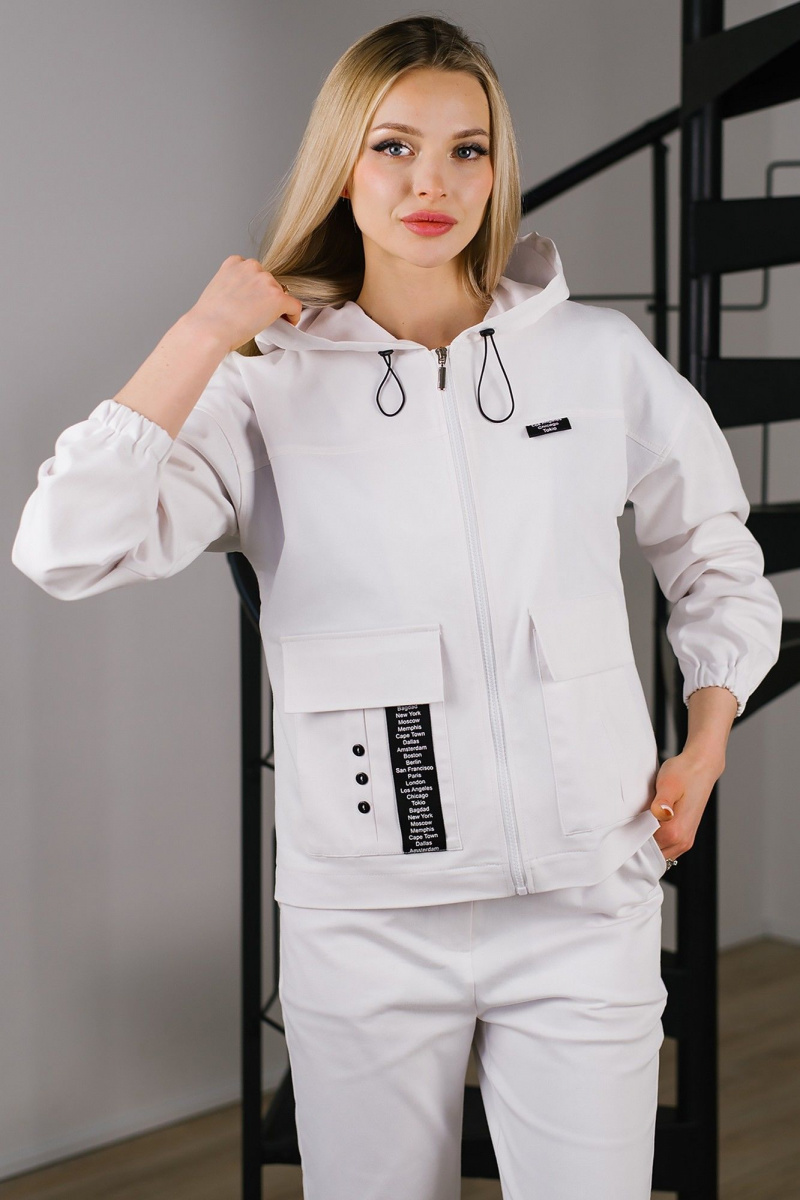 Женский комплект с верхней одеждой MONA STYLE FASHION&DESIGN 24073/1 белый