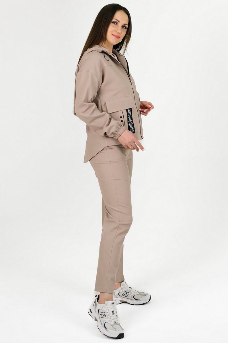 Женский комплект с верхней одеждой MONA STYLE FASHION&DESIGN 24073/1 бежевый