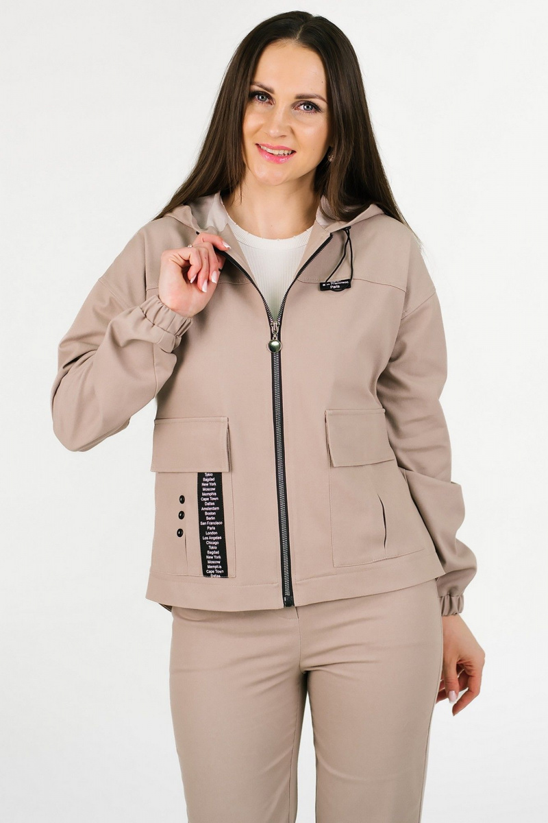 Женский комплект с верхней одеждой MONA STYLE FASHION&DESIGN 24073/1 бежевый