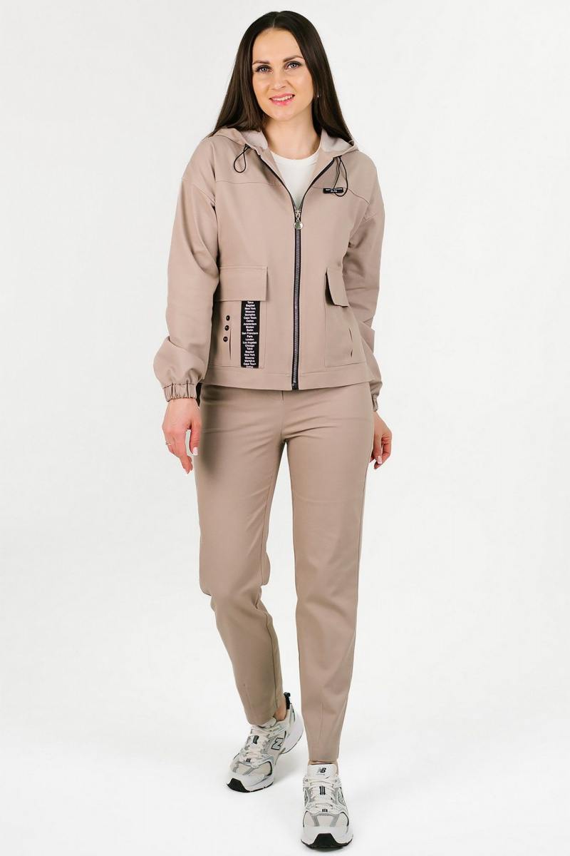 Женский комплект с верхней одеждой MONA STYLE FASHION&DESIGN 24073/1 бежевый