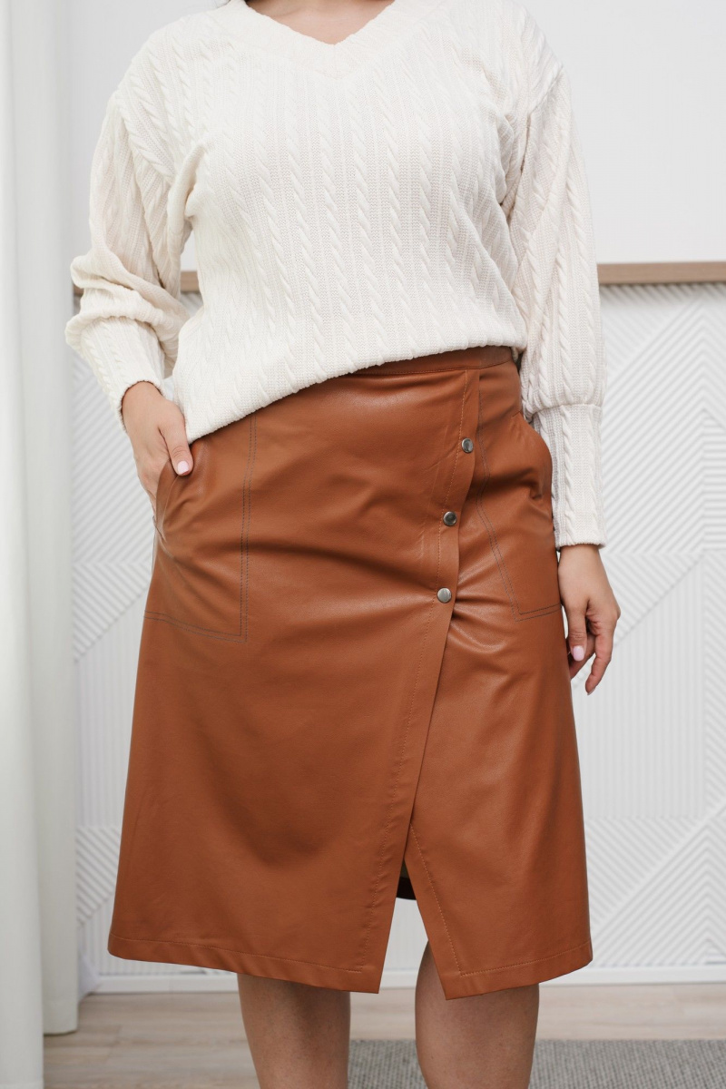 Юбки MONA STYLE FASHION&DESIGN 23043 кэмел