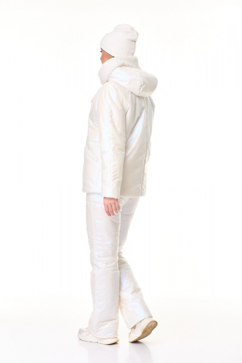 Женский комплект с курткой T&N 7606 молочный_перламутр