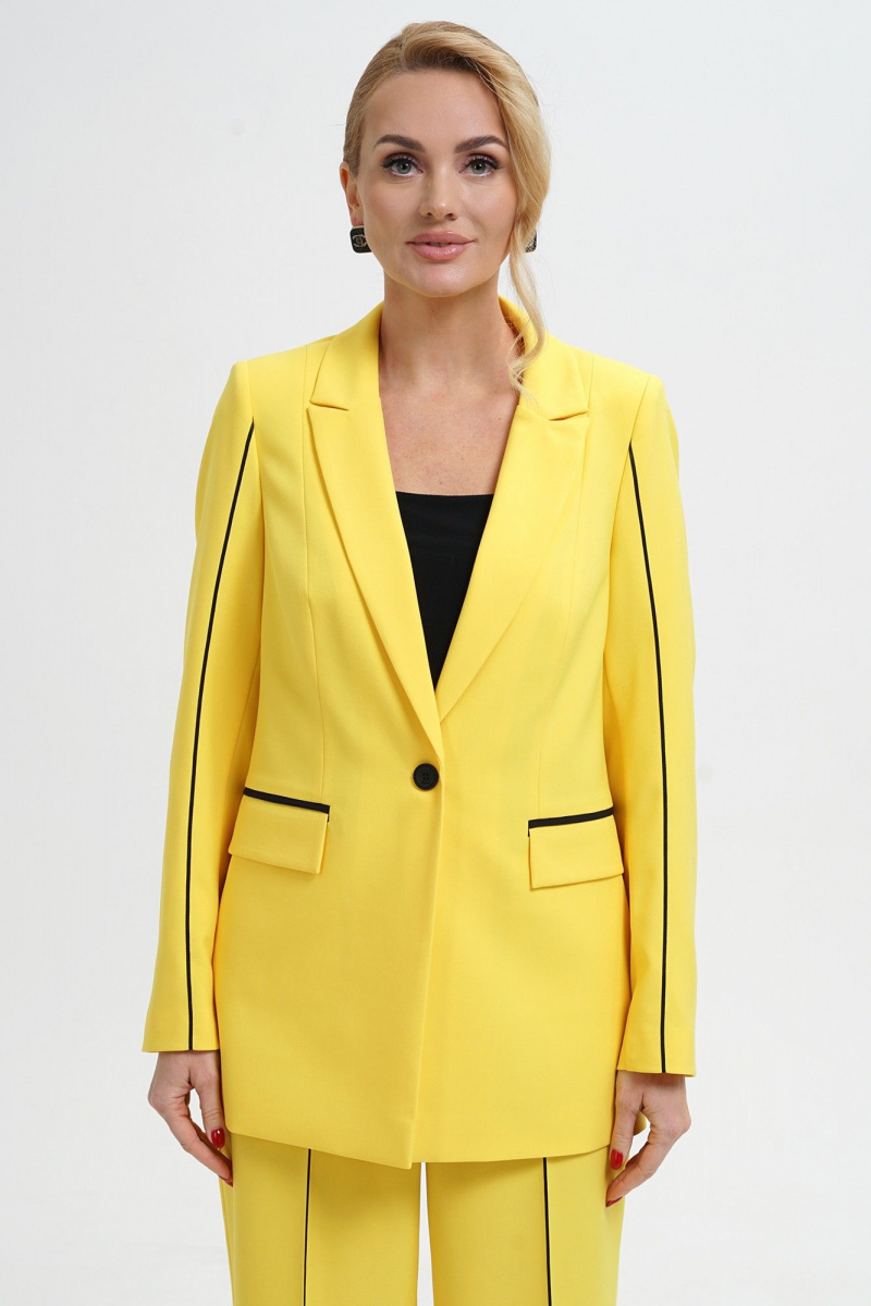 Брючный костюм Alani Collection 2281 желтый