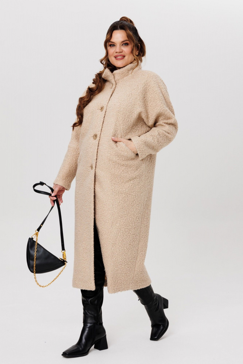 Женское пальто Michel chic 363/1 бежевый