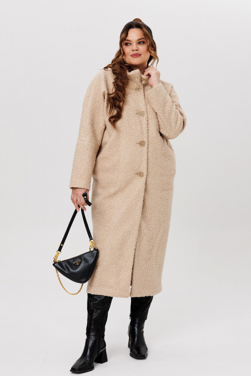 Женское пальто Michel chic 363/1 бежевый